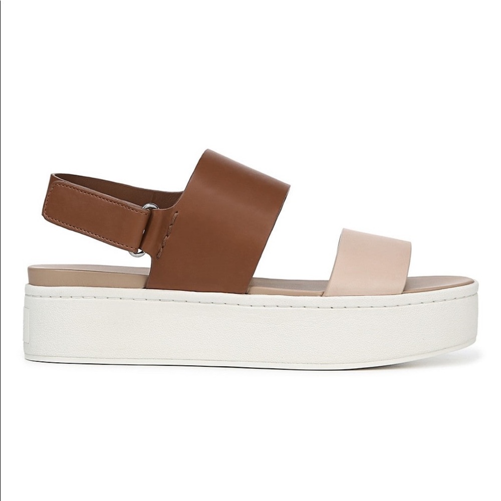VINCE Westport colorblock leather platform sandals